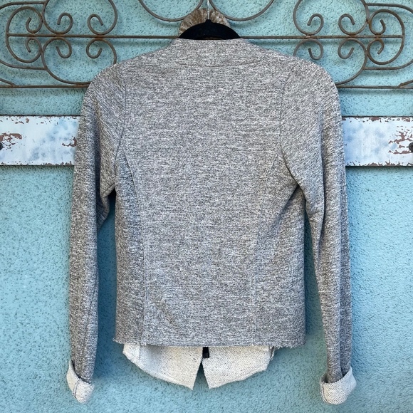 Dolan T-Shirt Top Avant Garde Style Heather Gray w/ Lace Detail Size S - Picture 6 of 11